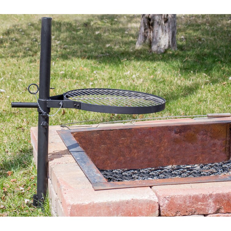 Adjustable cooking grate for hotsell fire pit